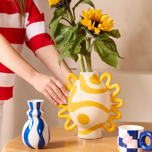 VASE CAROLINA BLEU QUE RICO - DOUX COMME NOUS