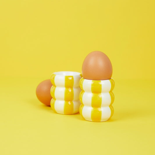 Coquetier Floats Jaune Balvi x Qué Rico - Doux Comme Nous