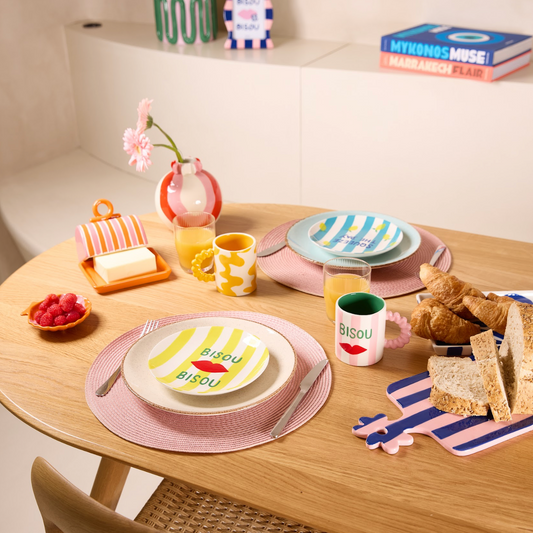 Assiette Dessert Bisou Bisou Qué Rico - Doux Comme Nous