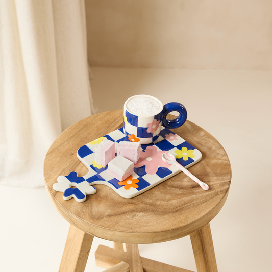 Mug Bautista Damier Qué Rico - Doux Comme Nous