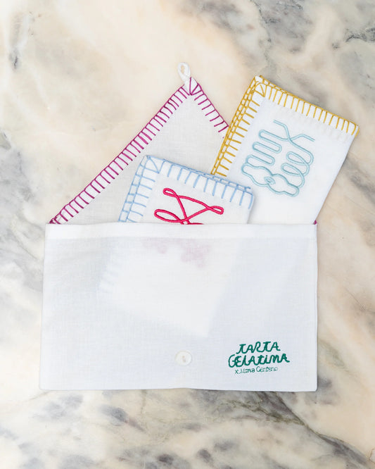 Ensemble de 4 Serviettes Bouquet