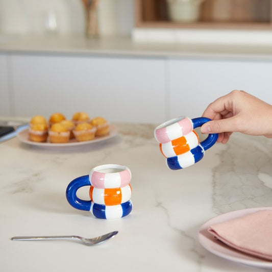 Set de 2 Tasses à Café Floats Bleu