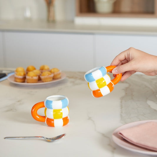 Set de 2 Tasses à Café Floats Orange