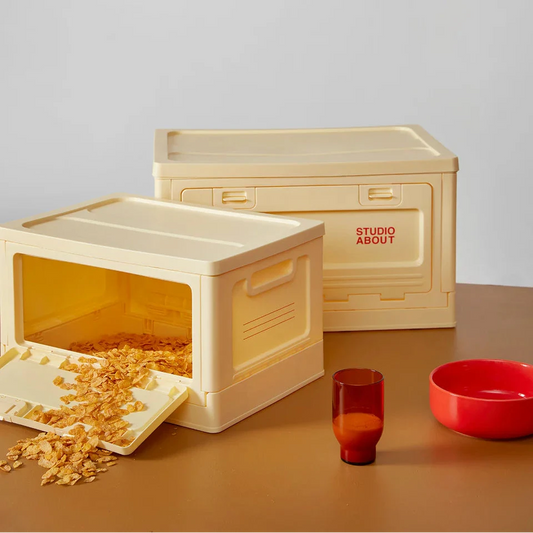 BOX MEDIUM LIGHT YELLOW STUDIO ABOUT - DOUX COMME NOUS