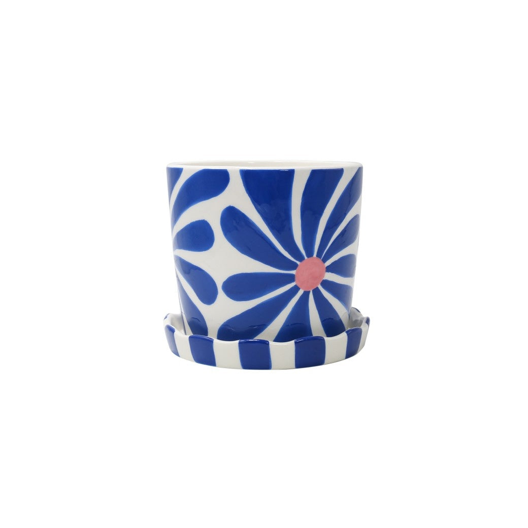 Pot Lior Flower Bleu et Rose