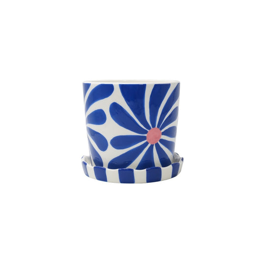 Pot Lior Flower Bleu et Rose