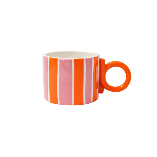 Mug Inès XL Orange et Rose
