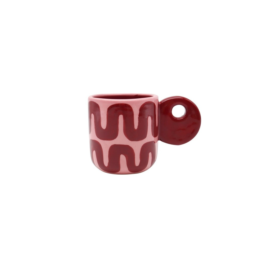 Mug Leonor Bordeau et Rose