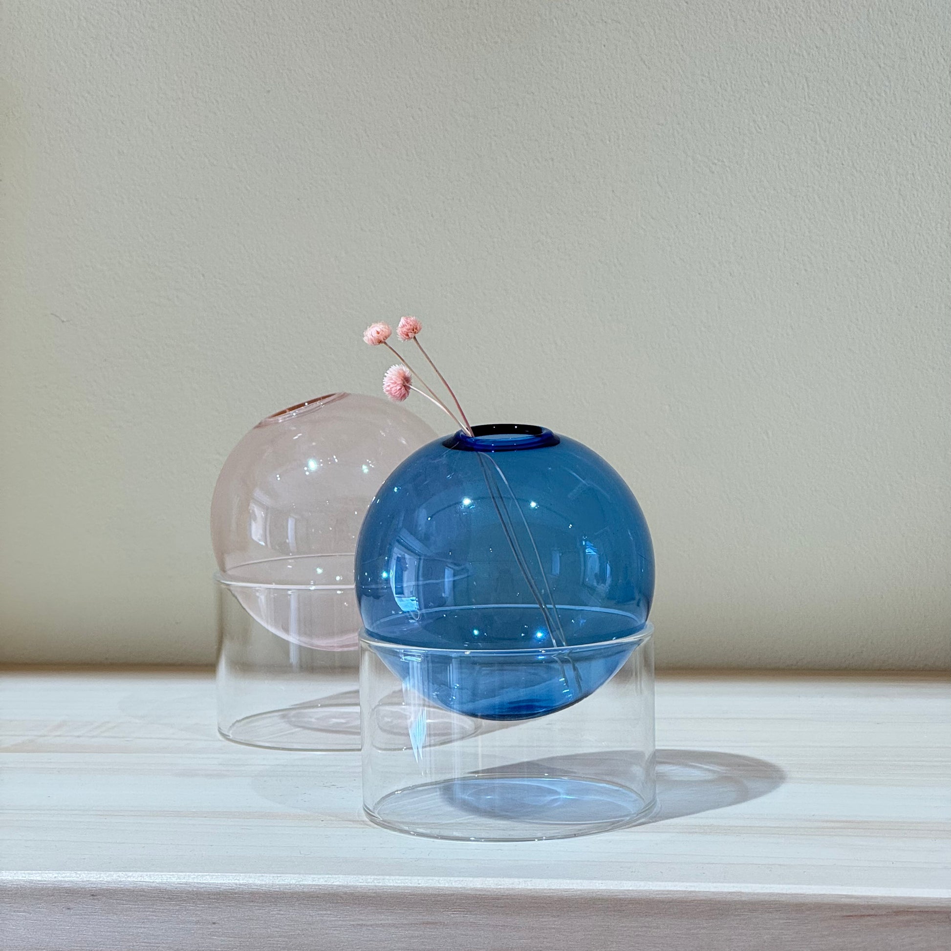 Vase Flower Bubble Bleu Studio About - Doux Comme Nous