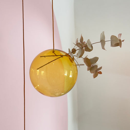 Vase Suspendu Jaune