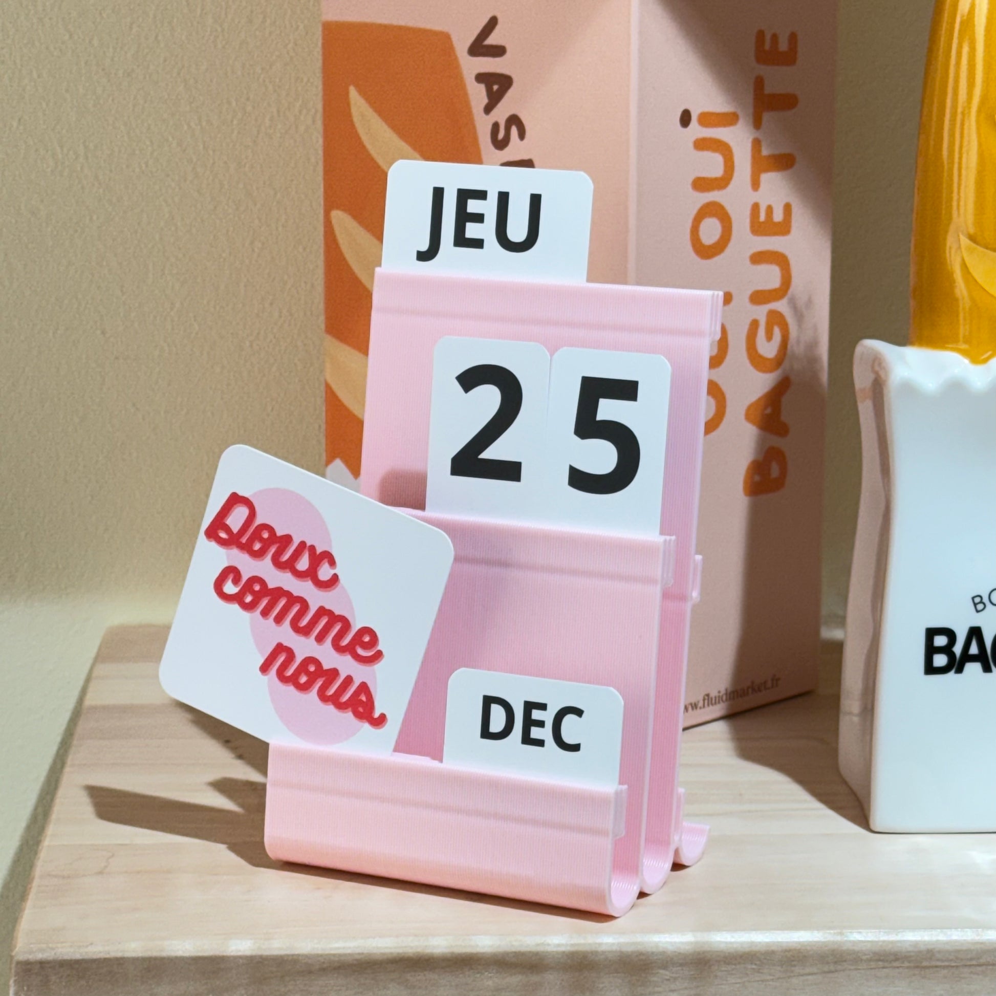 CALENDRIER JOE W&L ROSE - DOUX COMME NOUS 