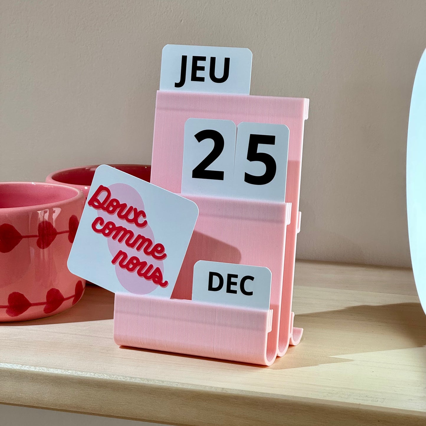 CALENDRIER JOE W&L ROSE - DOUX COMME NOUS 