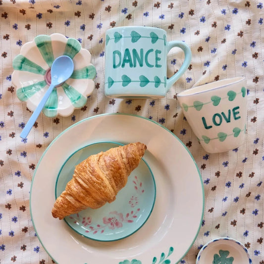 Coupelle Fleur Vert Clair