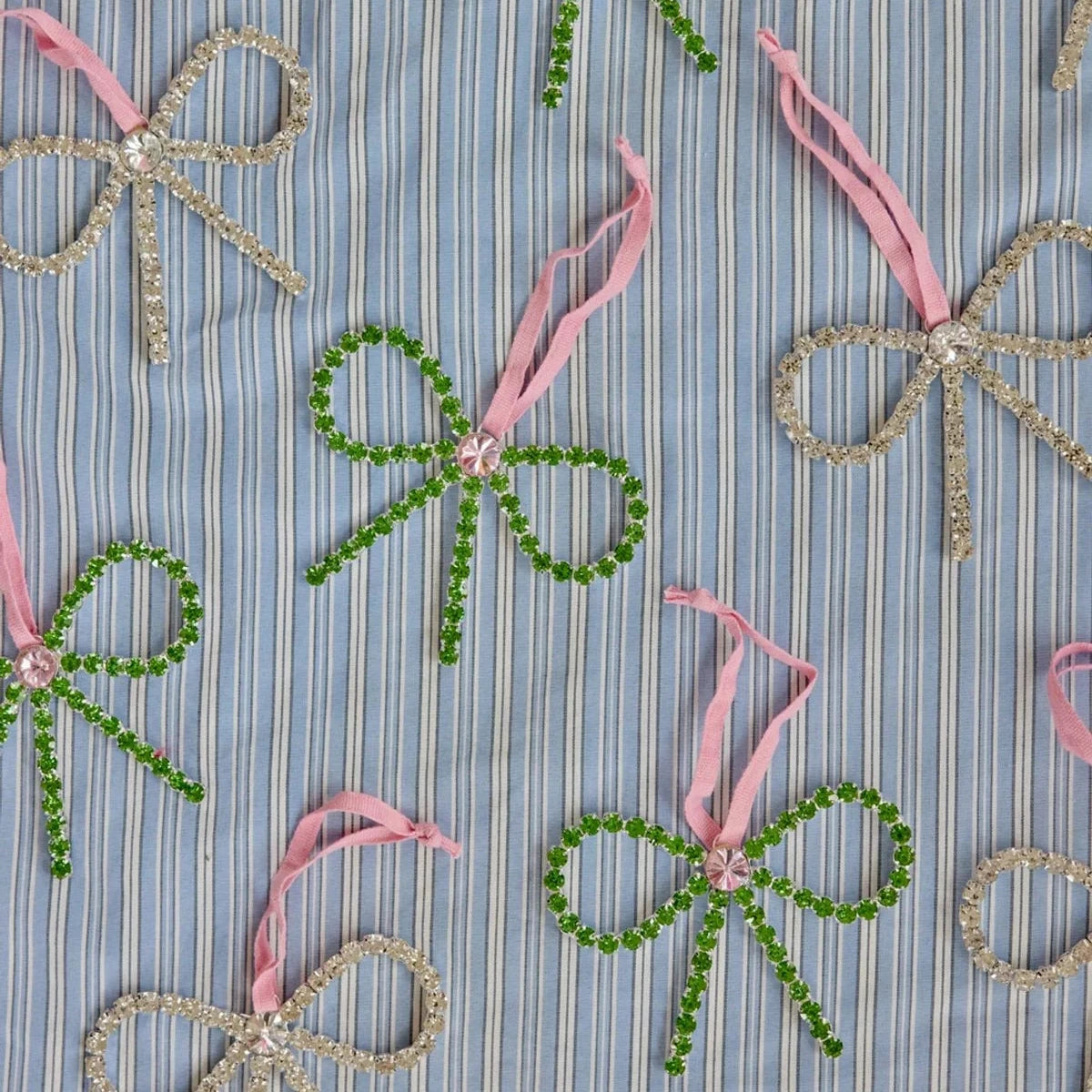 Noeud Décoration de Noël Argent