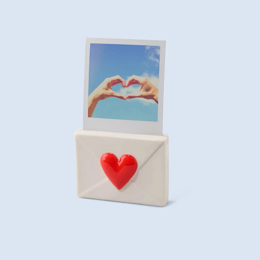 PORTE-PHOTO ENVELOPPE COEUR FLUID MARKET- DOUX COMME NOUS