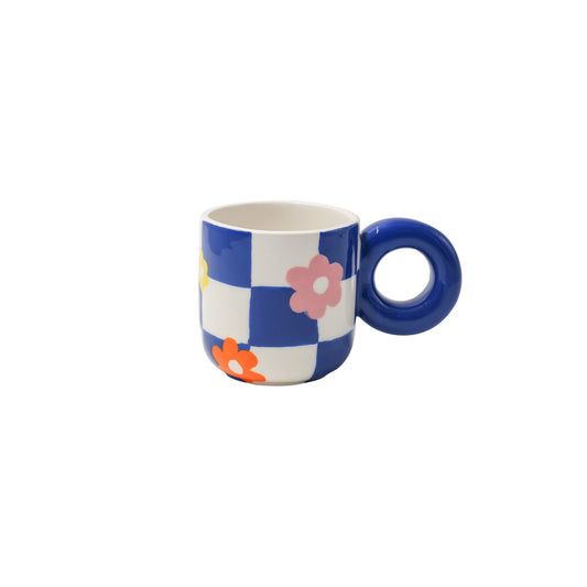Mug Bautista Damier Qué Rico - Doux Comme Nous