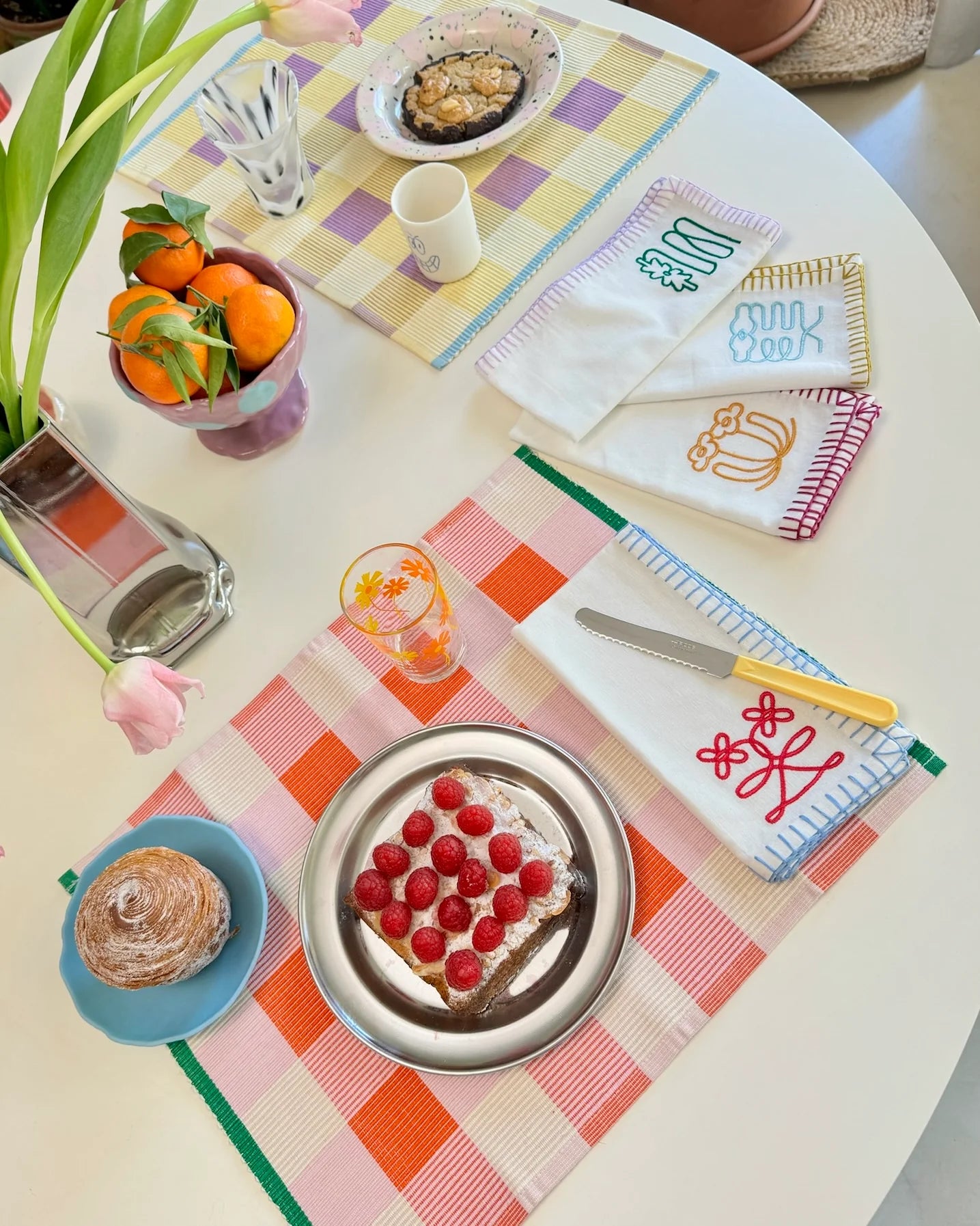 Ensemble de 4 Serviettes Bouquet