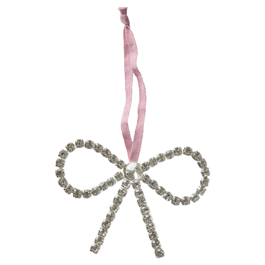 Noeud Décoration de Noël Argent