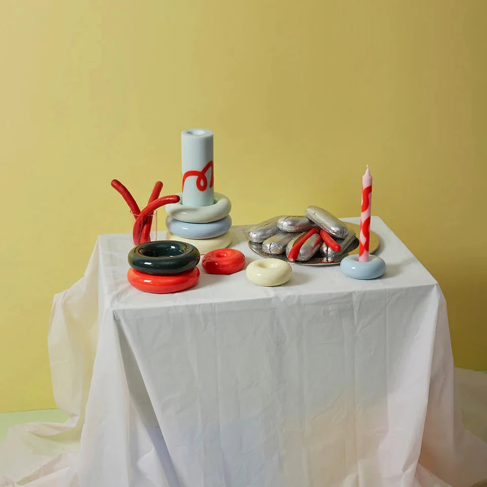 BOB CANDLER HOLDER SMALL BLUE STUDIO ABOUT - DOUX COMME NOUS