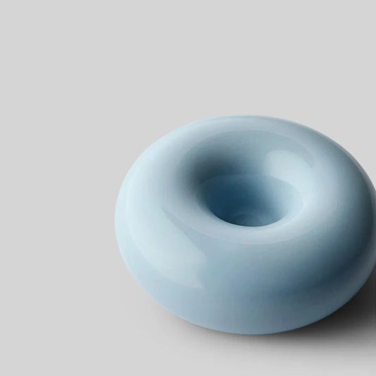 BOB CANDLER HOLDER SMALL BLUE STUDIO ABOUT - DOUX COMME NOUS