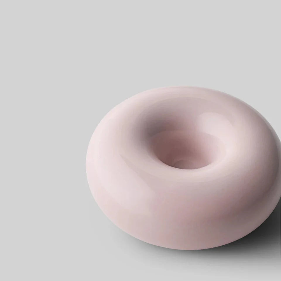 BOB CANDLER HOLDER SMALL PINK STUDIO ABOUT - DOUX COMME NOUS