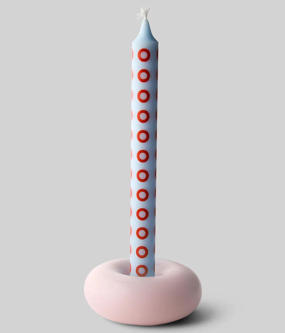 BOB CANDLER HOLDER SMALL PINK STUDIO ABOUT - DOUX COMME NOUS