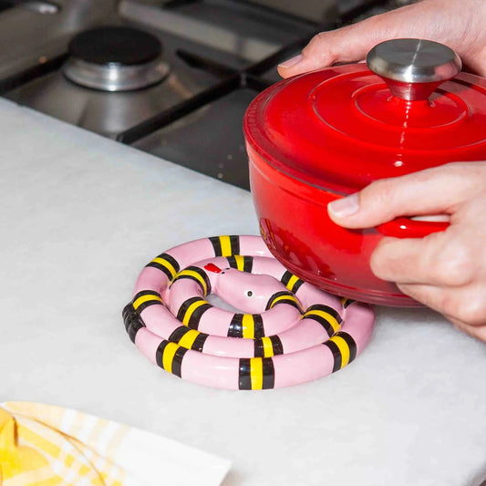 Dessous de plat Serpent Rose